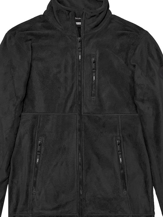 Men's Fleece Cardigan Black