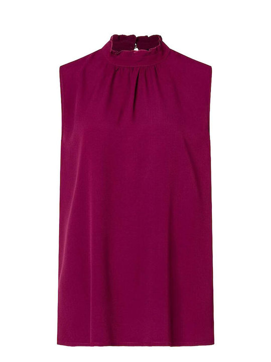 MORE & MORE Women's Blouse Sleeveless Purple