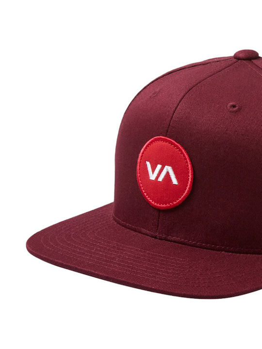 RVCA Va Snapback Cap Burgundy