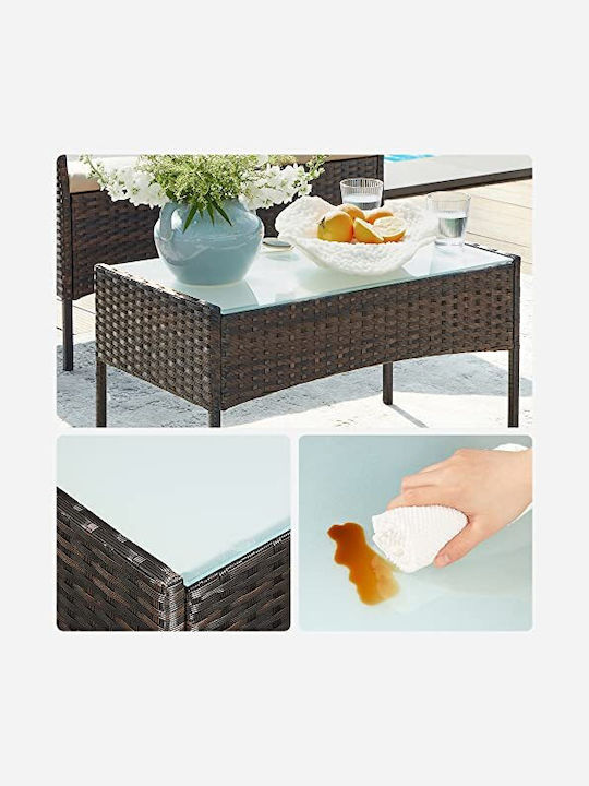 Garden & Outdoor Furniture Sets Living Room Set 4 Pieces Songmics