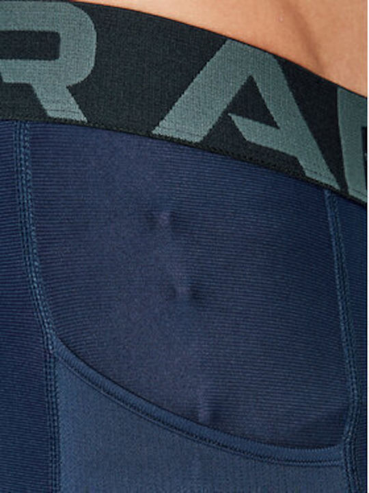 Under Armour Ua Hg Ανδρικό Αθλητικό Κολάν Compression Μακρύ Μπλε