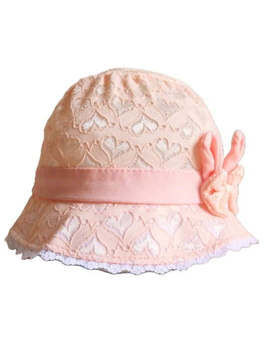 TakTakBaby Παιδικό Καπέλο Υφασμάτινο Ροζ