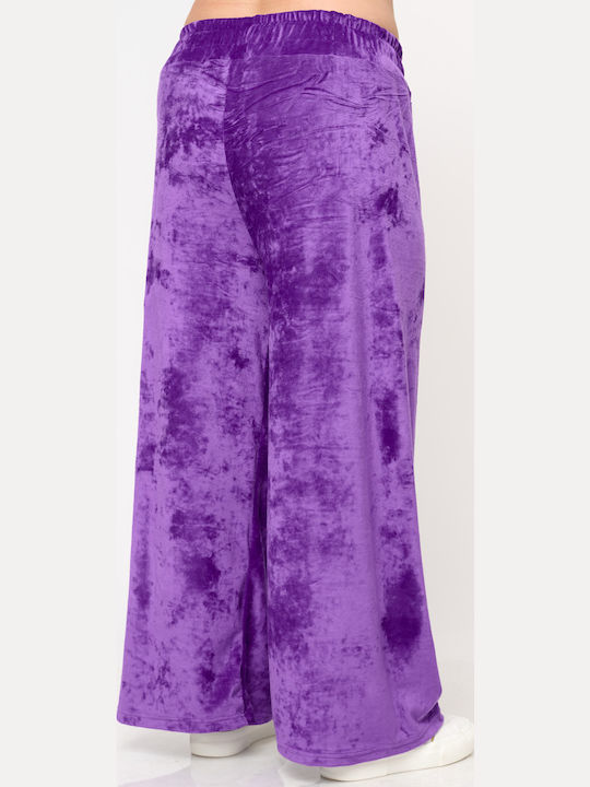 Долнище на анцуг Велур Purple