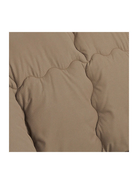 Adam Home Quilt Queen with Hollowfiber Filling 220x240cm 600 Taupe