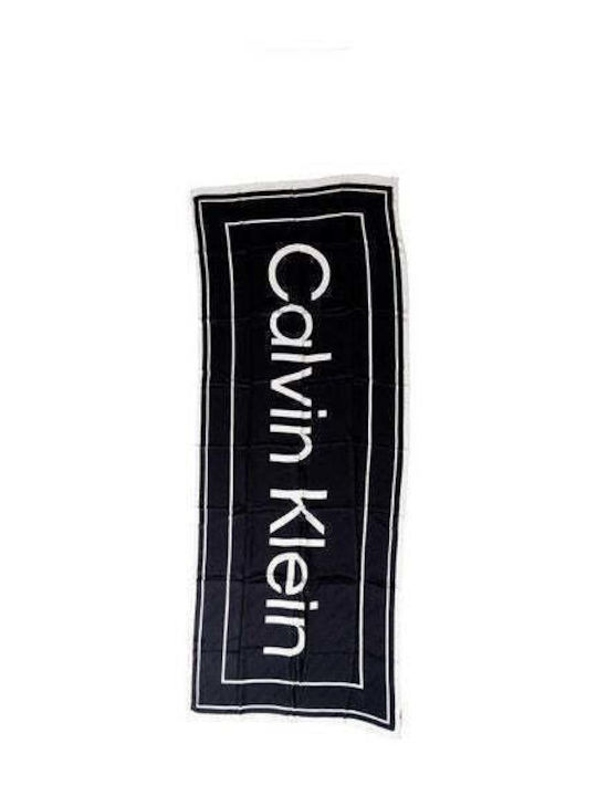 Calvin Klein Frauen Wollschal Schwarz