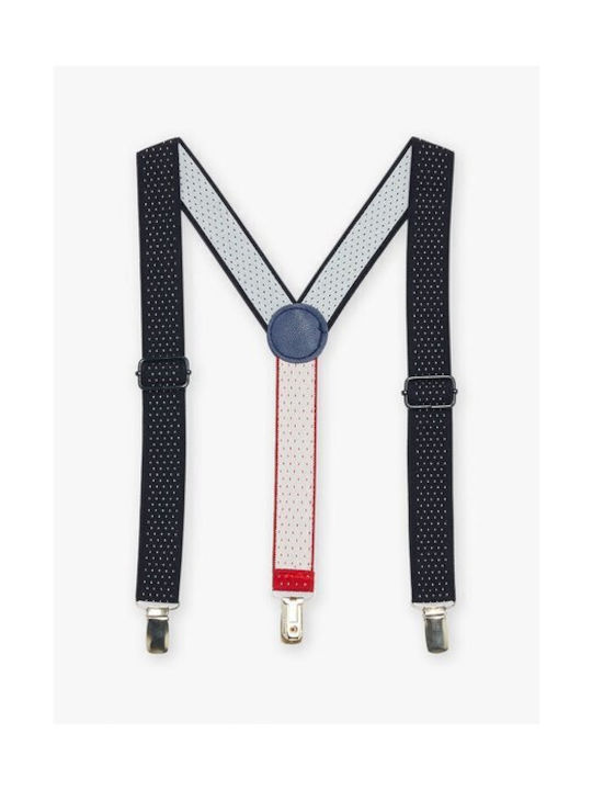 Sergent Major Kids Suspenders with 3 Clips Blue