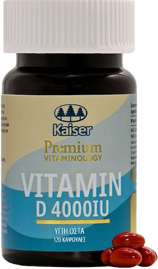 Kaiser 1889 Premium Vitaminology Βιταμίνη για Ενίσχυση του Ανοσοποιητικού & την Υγεία των Οστών 4000iu 120 κάψουλες