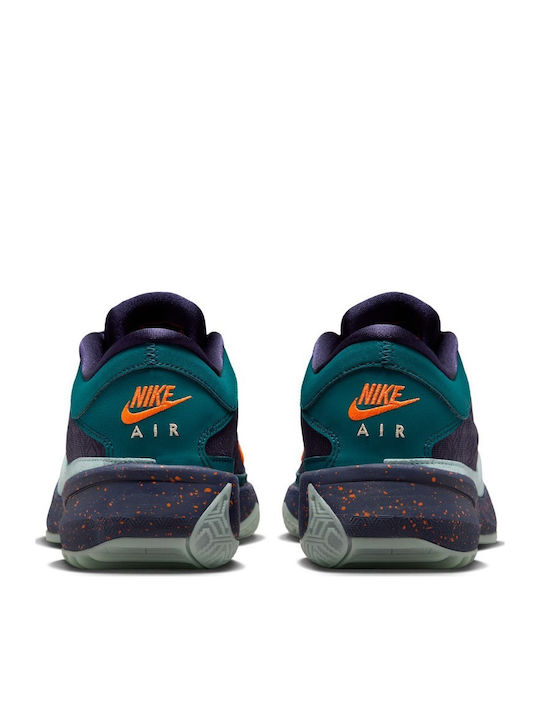 Giannis Freak 5 Χαμηλά Μπασκετικά Παπούτσια Geode Teal / Purple Ink / Total Orange / Jade Ice