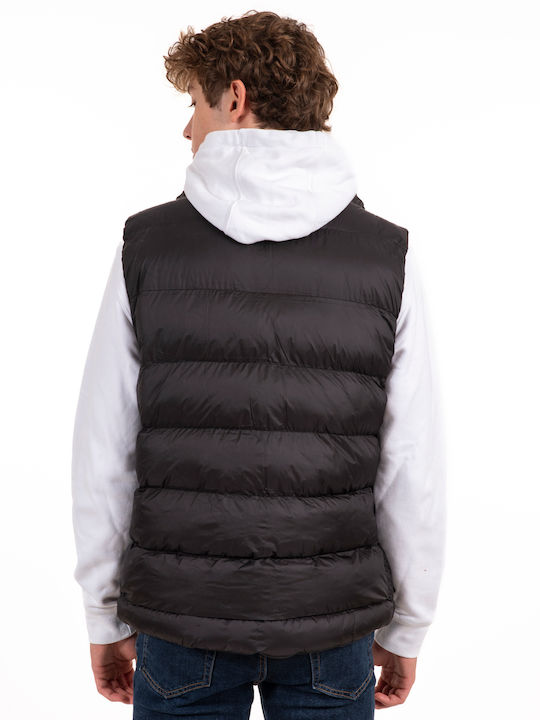 Vcode Men's Sleeveless Puffer Jacket Windproof BLACK