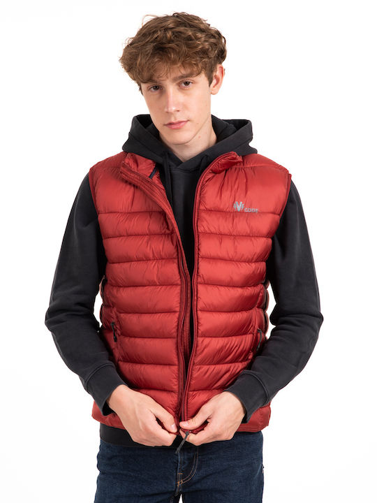 Sleeveless Jacket Waterproof and Windproof Red