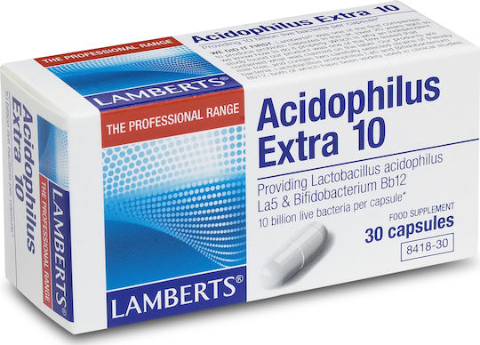 Lamberts Acidophilus Extra 10 Συμπλήρωμα με Προβιοτικά 30 κάψουλες