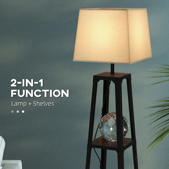 HomCom Stehlampe H166cm. Beige HomCom Stehlampe H166cm. Beige
