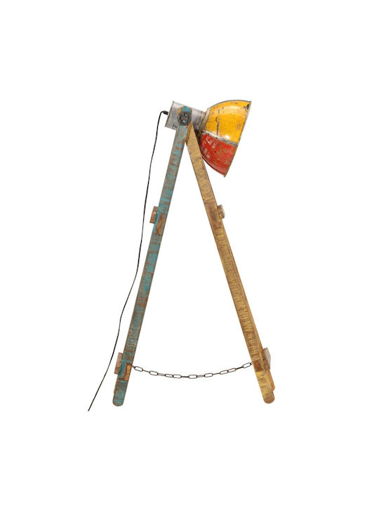 vidaXL Vintage Floor Lamp H120xW25cm. with Socket for Bulb E27 Multicolour