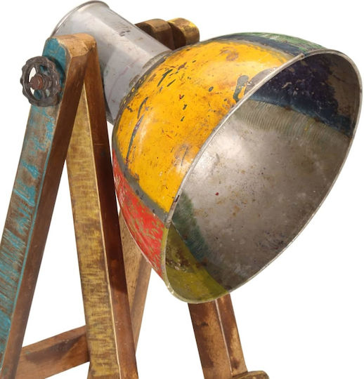 vidaXL Vintage Stehleuchte H120xB25cm. mit Fassung für Lampe E27 Mehrfarbig