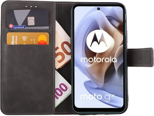 Lime Essential Magnet Book Δερματίνης Πράσινο (Moto G31)