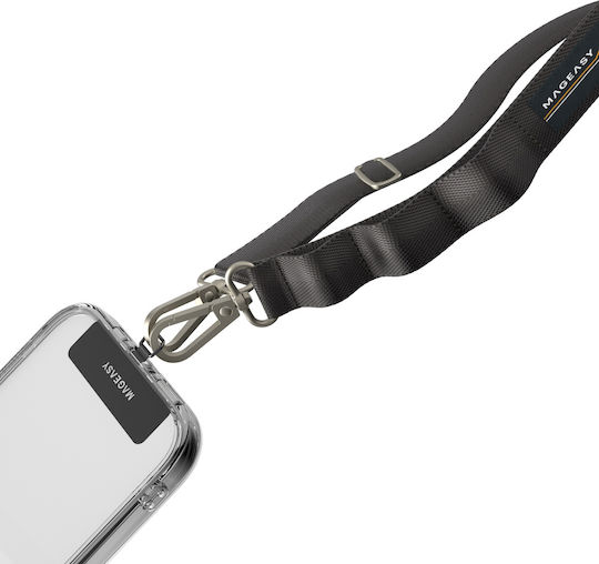 SwitchEasy Back Cover Metalic cu Curea Gri