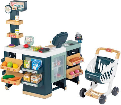 Smoby Supermarket With Shopping Trolley για 3+ Ετών