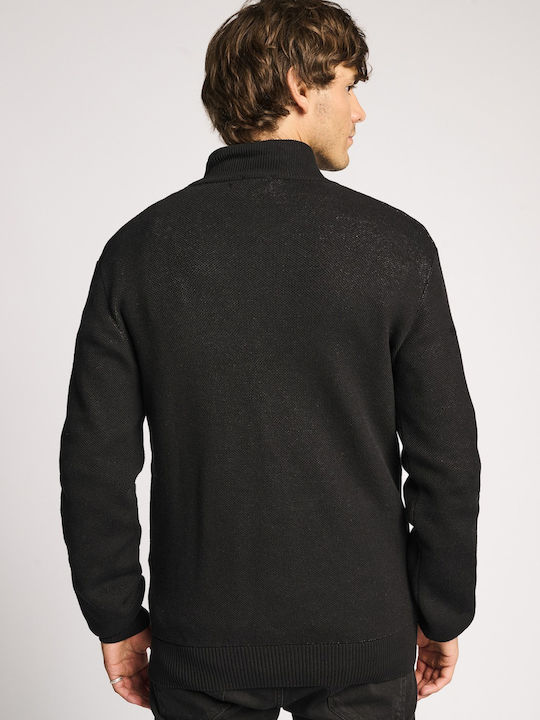 Staff Men's Knitted Cardigan Black