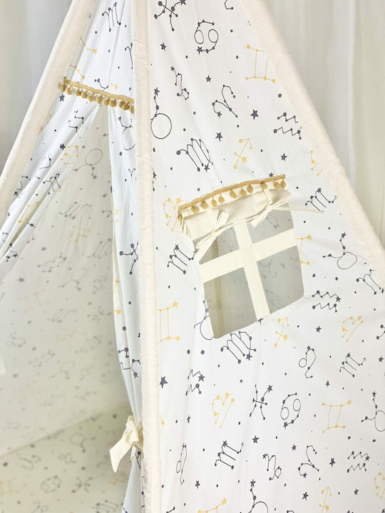 Velvet White Indian Play Tent