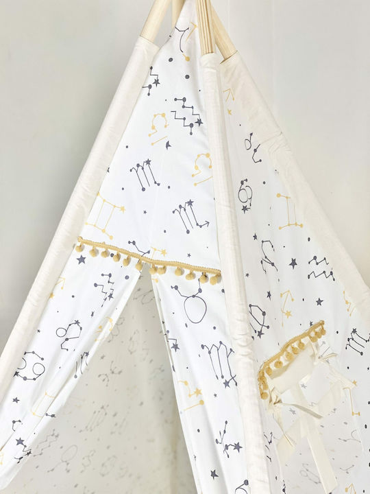 Velvet White Детски Шатър Индийски Stars