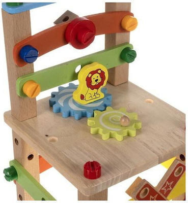 Kruzzel Kids Workbench Με Εργαλεία Και Αξεσουάρ made of Wood for 3+ Years Old