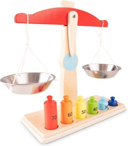 New Classic Toys Balance Scales Ζυγαριά Ισορροπίας από Ξύλο για 3+ Ετών
