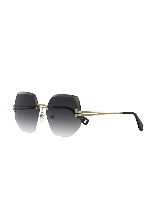Marc Jacobs Women's Sunglasses with Gold Frame and Gold Gradient Lens MJ 1090/S RHL/9O