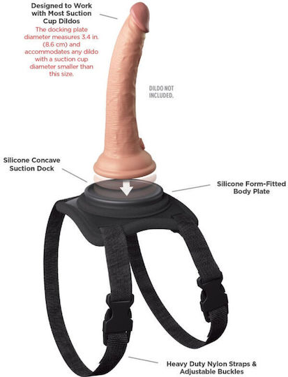 Pipedream Body Dock Harness σε Μαύρο Χρώμα