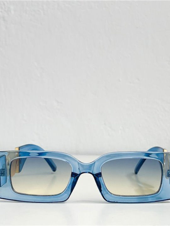 Looks Style Eyewear Sunglasses with Blue Frame and Blue Lens 74CAP-08686