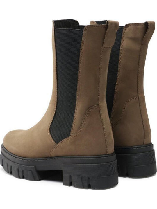 Damenstiefel Khaki