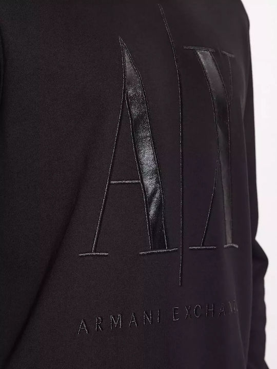 Armani Exchange Ανδρική Φούτερ Ζακέτα BLACK