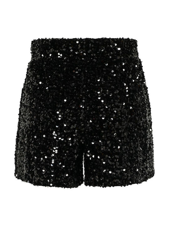 Kinder-Shorts/Bermudas Stoff Schwarz