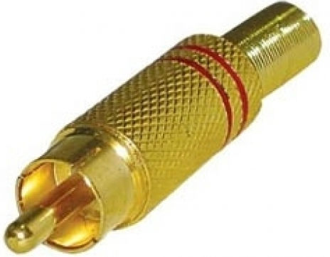Ultimax Stecker RCA männlich Gold (01.099.0007)