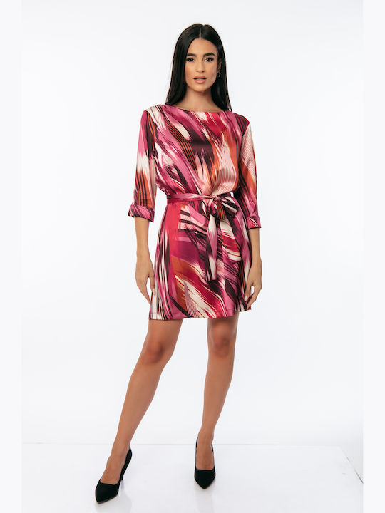 Ecstasy Mini Dress Satin Fuchsia