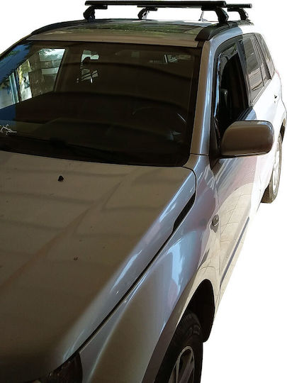 Hermes Aluminum Car Roof Bars for Suzuki Grand Vitara 3D Set with Roof Rack Legs Black