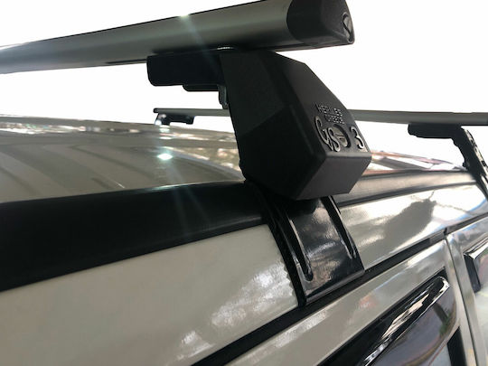 Hermes Steel Car Roof Bars for Suzuki Vitara 3D Set with Roof Rack Legs Black