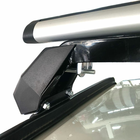 Hermes Steel Car Roof Bars for Suzuki Vitara 3D Set with Roof Rack Legs Black