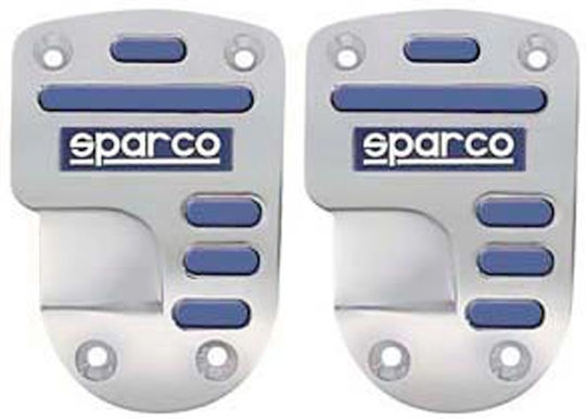 Sparco Σετ Πεταλιέρες Αντιολισθητικές Αυτοκινήτου Universal Αλουμινίου Μπλε 2τμχ