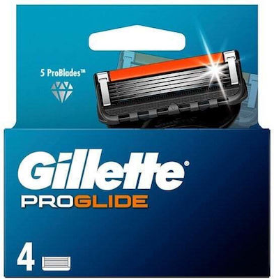 Gillette 5 Proglide Replacement Heads with 5 Blades 4pcs 7702018085514