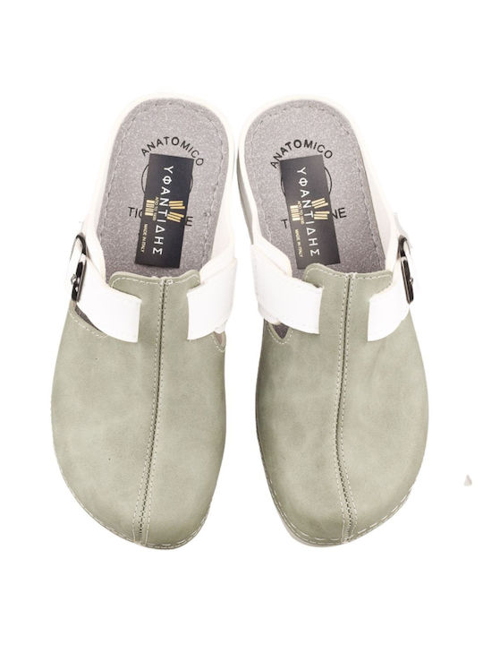 Yfantidis Anatomical Women's Slippers in Verde color