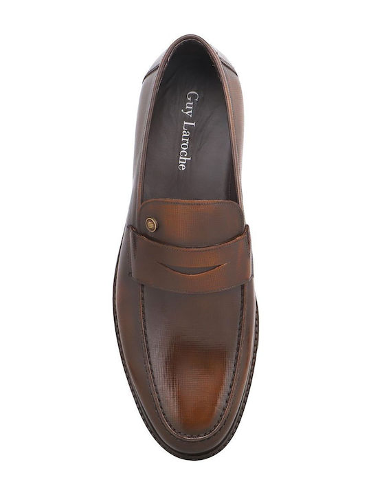 Mazan Δερμάτινα Ανδρικά Loafers σε Ταμπά Χρώμα