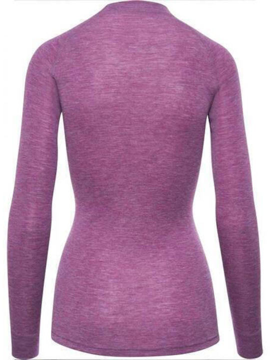 Thermowave Thermowave Merino Ισοθερμική Μπλούζα Μωβ