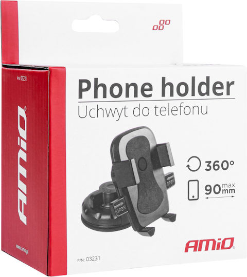 AMiO Car Mobile Mount 6.4" - 10.5" with Adjustable Hooks Black