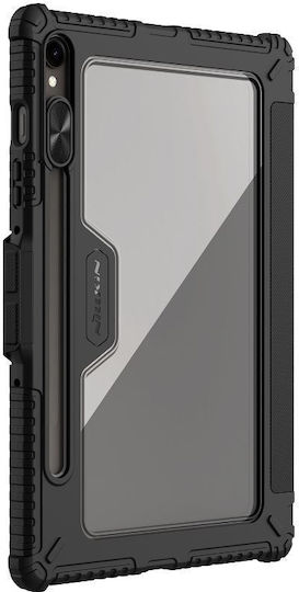 Nillkin Bumper Pro Flip Cover Protectoare Din Piele Neagră Galaxy Tab S9