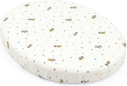 Stokke Sleepi Mini Baby Sheet Crib Percale Fitted Yellow 90x109cm