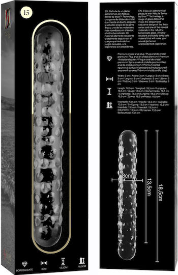 Ibiza Glass Dildo Transparent 18.5cm