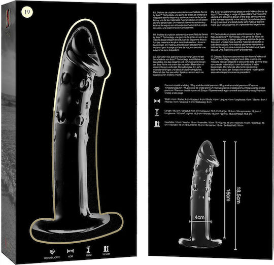 Ibiza Glass Dildo Transparent 18.5cm