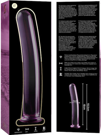 Ibiza Γυάλινο Dildo Ροζ 18.5cm