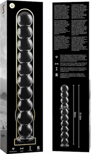 Ibiza Dildo din sticlă Transparent 21.5cm