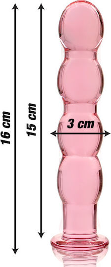 Ibiza Glasdildo Rosa 16cm